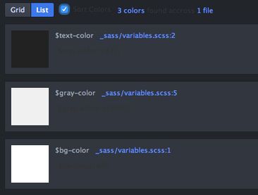 Project palette finder — плагин для Atom