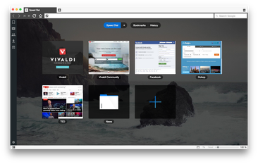 Speed Dial в браузере Vivaldi